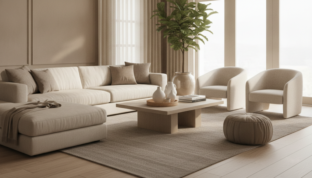 découvrez comment associer le beige et le taupe pour une déco salon élégante et harmonieuse. astuces et idées pour un intérieur cosy et moderne.