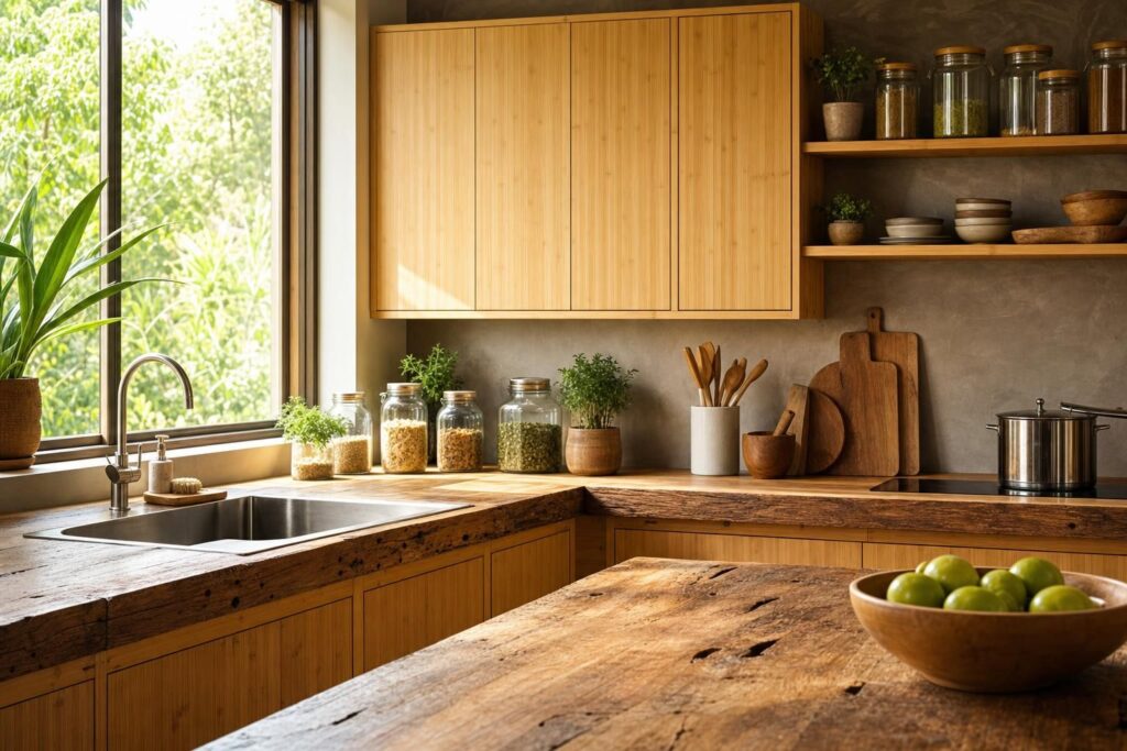 découvrez notre guide complet des matériaux pour une cuisine durable, alliant écologie, résistance et design pour un espace de vie respectueux de l'environnement.