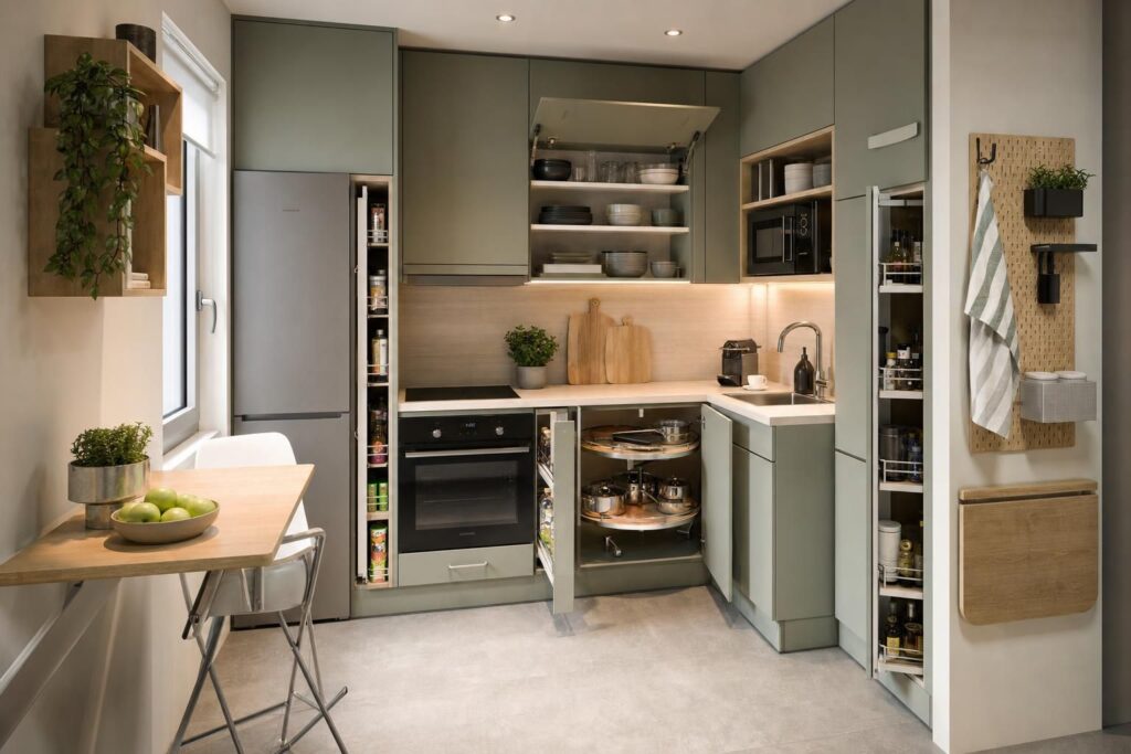 Aménagement petite cuisine 4m2 : plan, rangement, erreurs