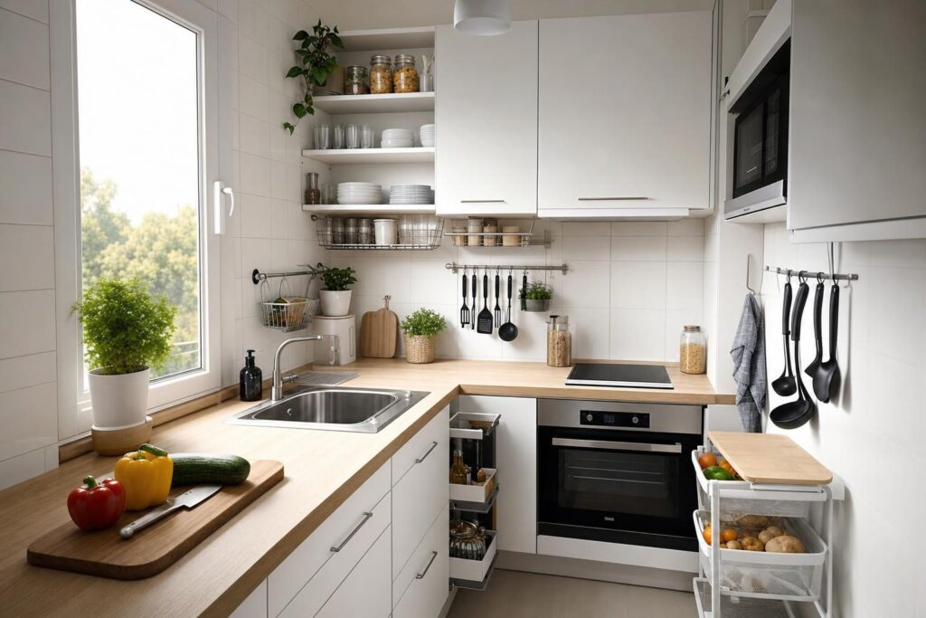 Comment aménager une petite cuisine sans perdre de place